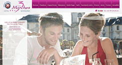 Desktop Screenshot of hotellestroismarches.com